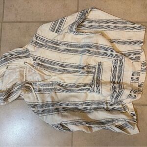 Black and Cream Striped Cardigan